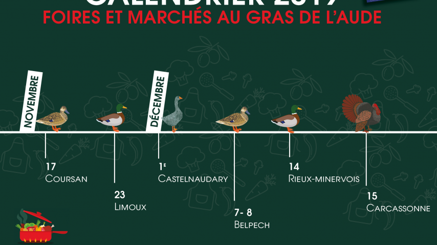 Calendrier 2019 foires et marchés au gras 2019